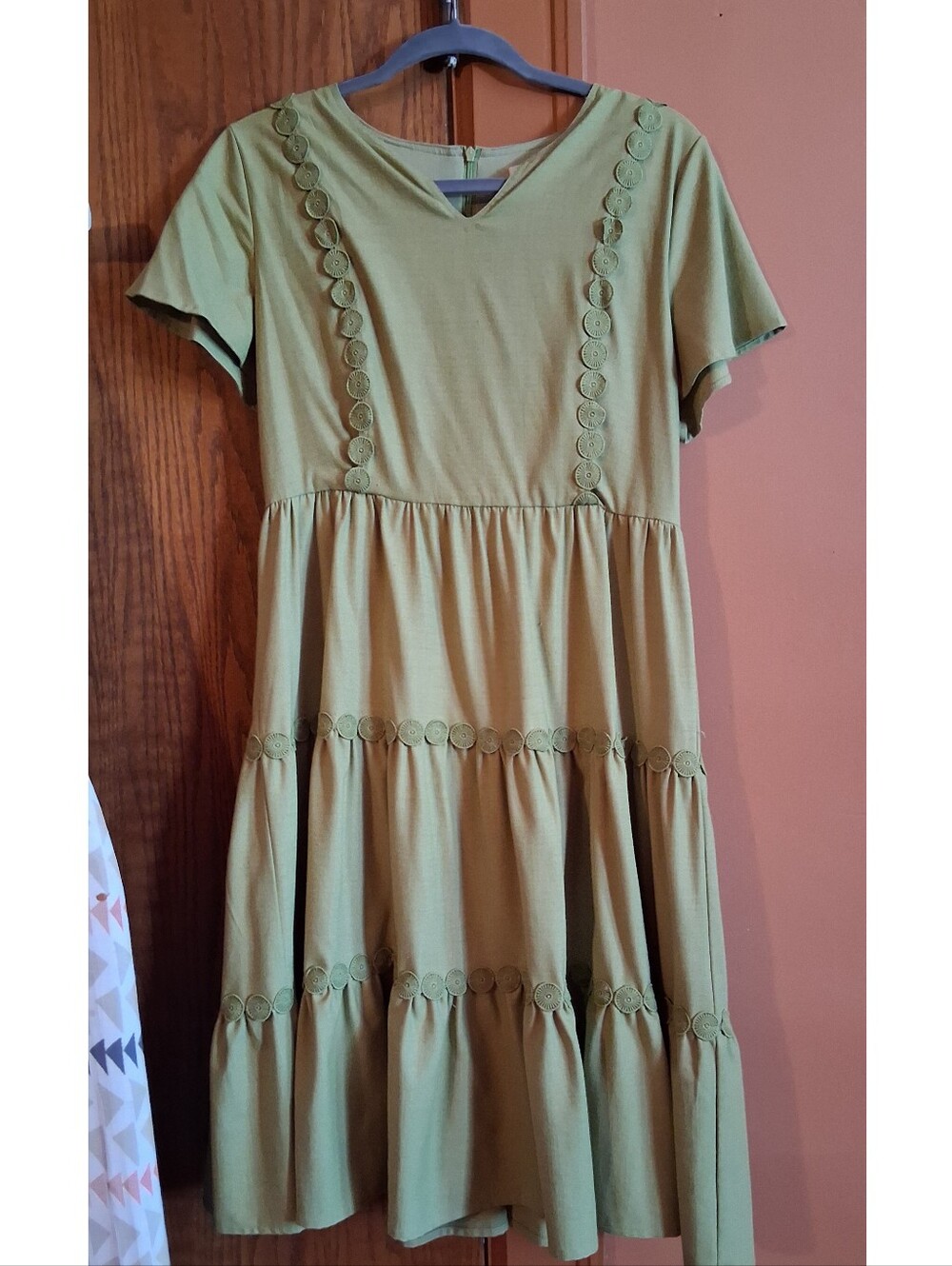 Lime Green Nursing Friendly Dress